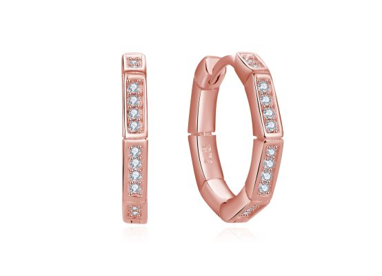 MOISS stříbrné náušnice ROSE