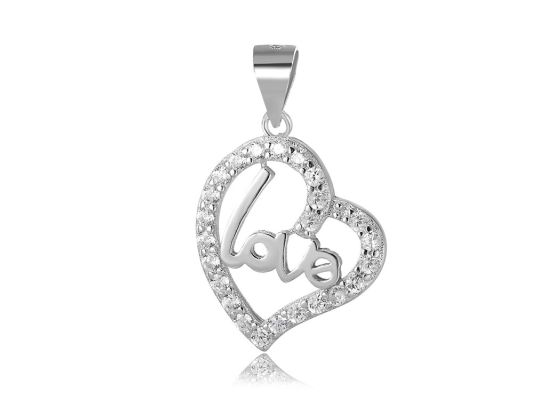 MOISS stříbrný přívěsek SRDCE