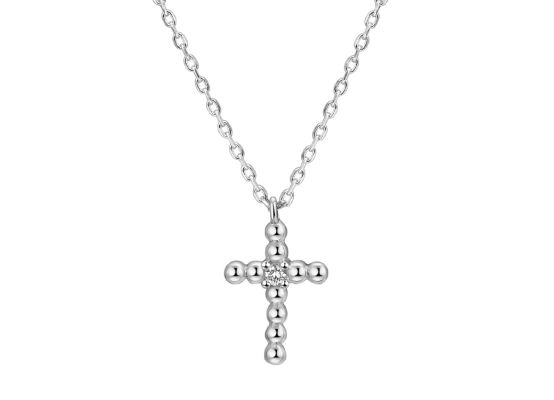 MOISS stříbrný náhrdelník KŘÍŽEK