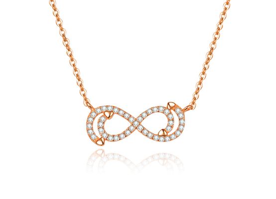 MOISS stříbrný náhrdelník NEKONEČNO ROSE