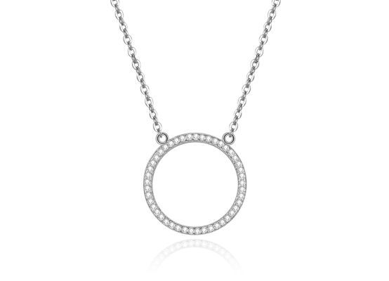 MOISS stříbrný náhrdelník KRUH