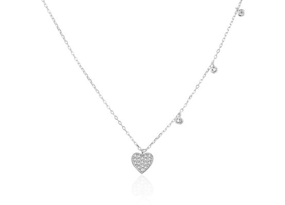 MOISS stříbrný náhrdelník SRDCE