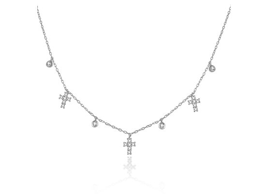 MOISS stříbrný náhrdelník KŘÍŽEK