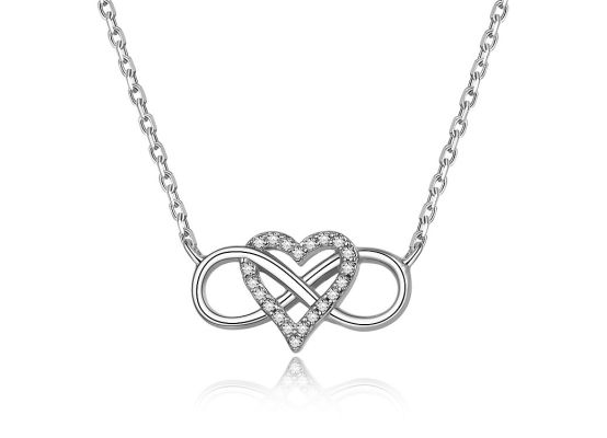 MOISS stříbrný náhrdelník SRDCE