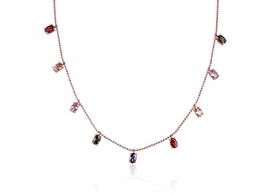 MOISS stříbrný náhrdelník ROSE