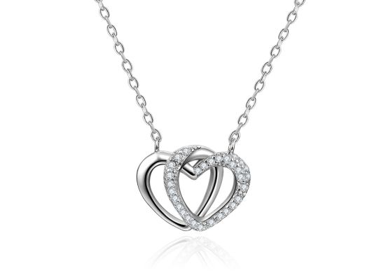 MOISS stříbrný náhrdelník SRDCE