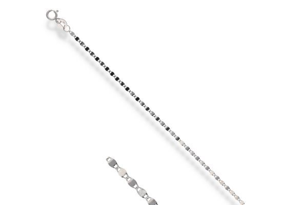 MOISS řetízkový náramek z bílého zlata