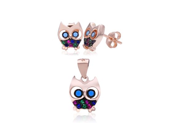 MOISS stříbrná sada SOVA