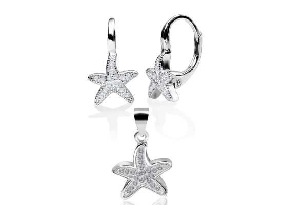 MOISS stříbrná sada HVĚZDICE