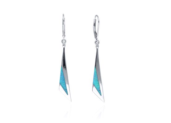 MOISS opálové stříbrné náušnice