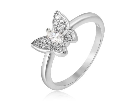 MOISS stříbrný prsten MOTÝL