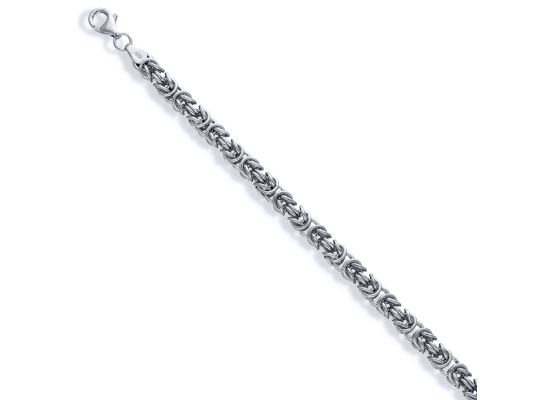 MOISS stříbrný řetízkový náramek BIZZANTINA