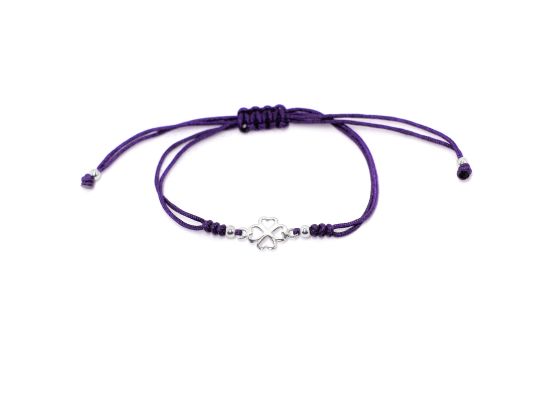 MOISS provázkový náramek ČTYŘLÍSTEK