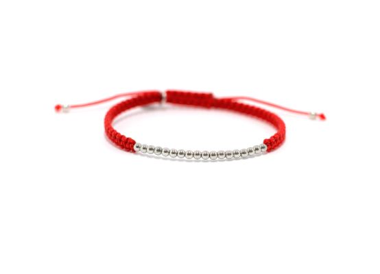 MOISS provázkový náramek s kuličkami