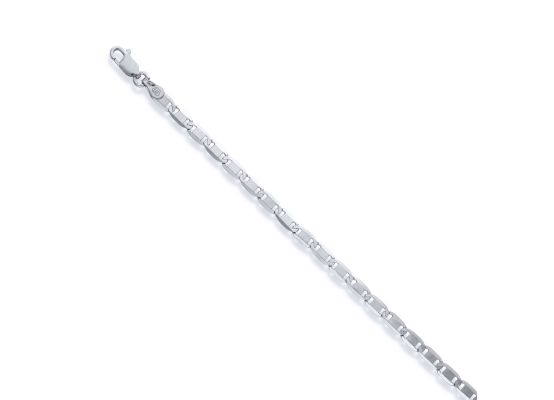 MOISS stříbrný řetízkový náramek VALENTINO