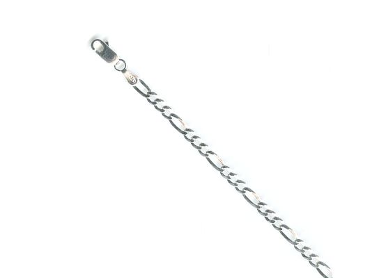 MOISS stříbrný řetízek ULTRA FLAT FIGARO