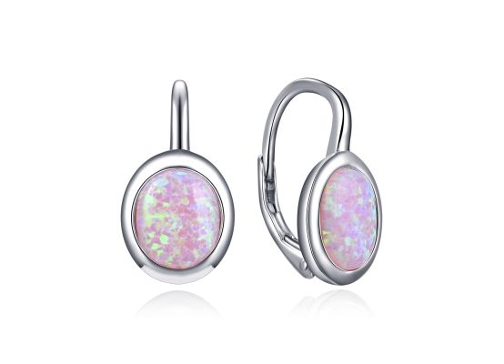 MOISS stříbrné náušnice OPÁL