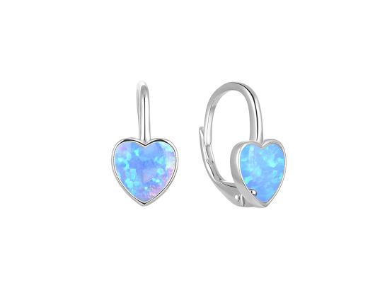 MOISS stříbrné náušnice OPÁL