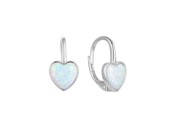 MOISS stříbrné náušnice OPÁL