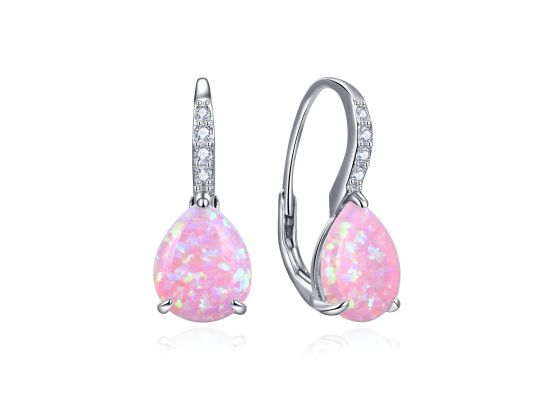 MOISS stříbrné náušnice OPÁL