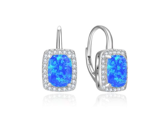 MOISS stříbrné náušnice OPÁL