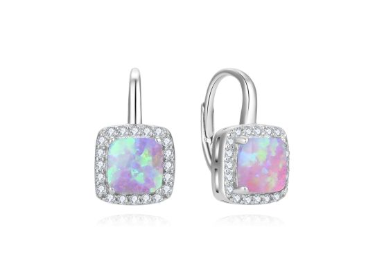 MOISS stříbrné náušnice OPÁL