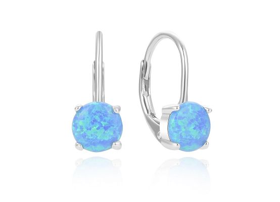 MOISS stříbrné náušnice OPÁL