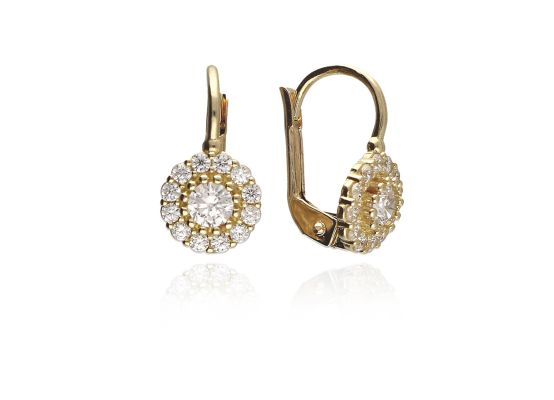 MOISS náušnice ze žlutého zlata