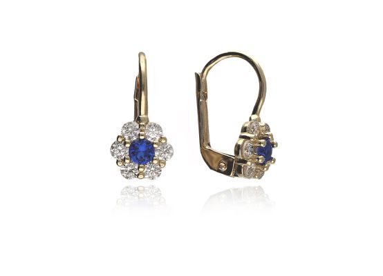 MOISS náušnice ze žlutého zlata