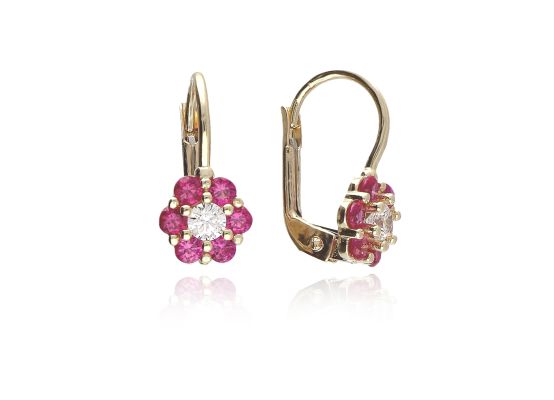 MOISS náušnice ze žlutého zlata