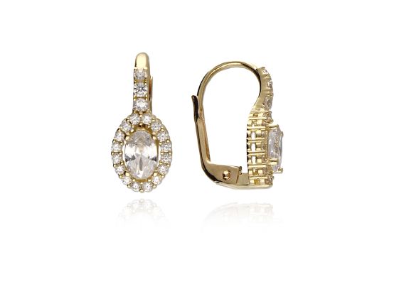 MOISS náušnice ze žlutého zlata