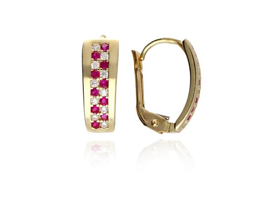 MOISS náušnice ze žlutého zlata