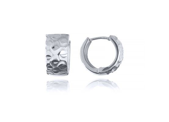 MOISS náušnice z bíleho zlata