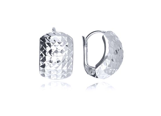 MOISS náušnice z bíleho zlata