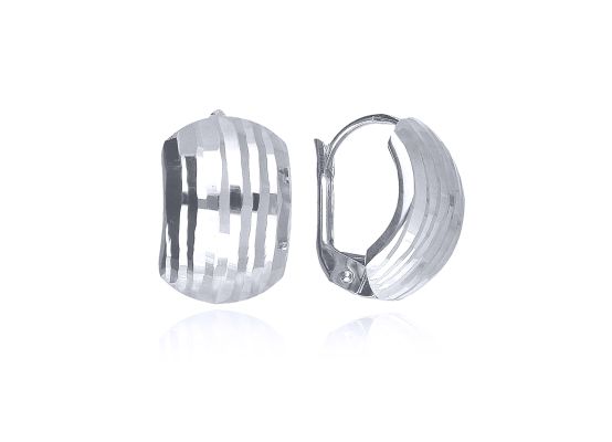 MOISS náušnice z bíleho zlata