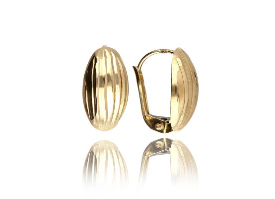 MOISS náušnice ze žlutého zlata