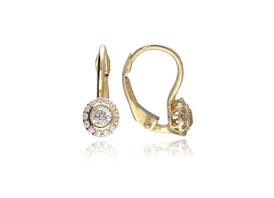 MOISS náušnice ze žlutého zlata