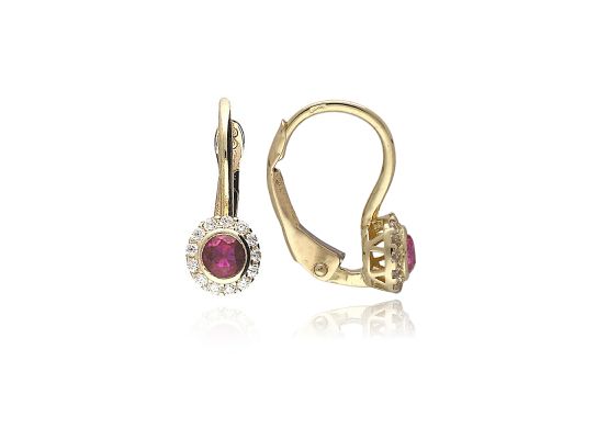 MOISS náušnice ze žlutého zlata