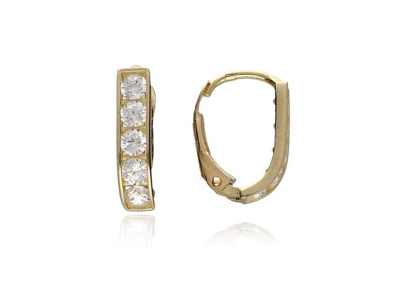 MOISS náušnice ze žlutého zlata