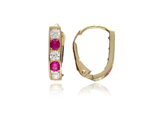 MOISS náušnice ze žlutého zlata