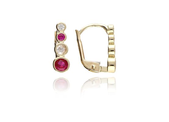 MOISS náušnice ze žlutého zlata