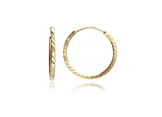 MOISS náušnice ze žlutého zlata