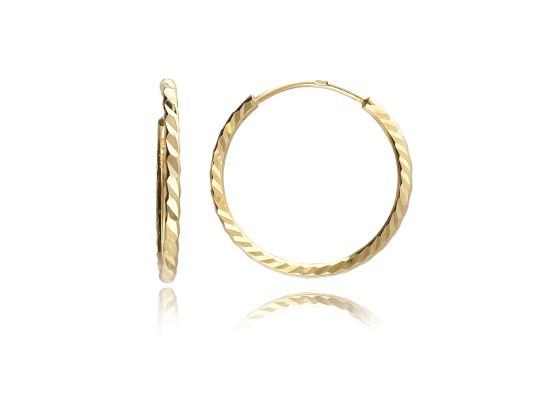 MOISS náušnice ze žlutého zlata