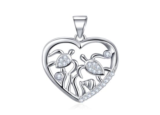 MOISS stříbrný přívěsek SRDCE