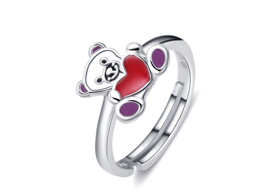 MOISS stříbrný prsten MEDVÍDEK