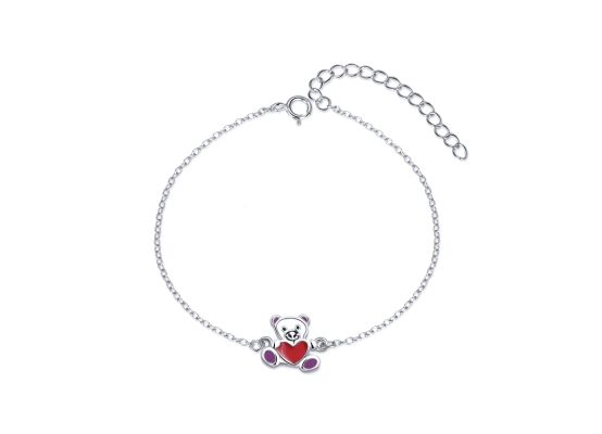 MOISS stříbrný náramek MEDVÍDEK