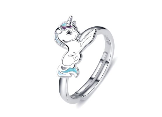 MOISS stříbrný prsten JEDNOROŽEC