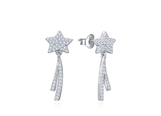 MOISS stříbrné náušnice KOMETA