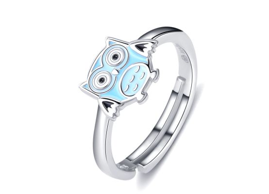 MOISS stříbrný prsten SOVIČKA