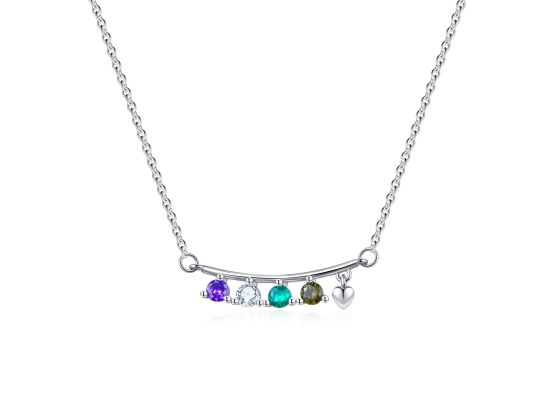 MOISS stříbrný náhrdelník SRDCE